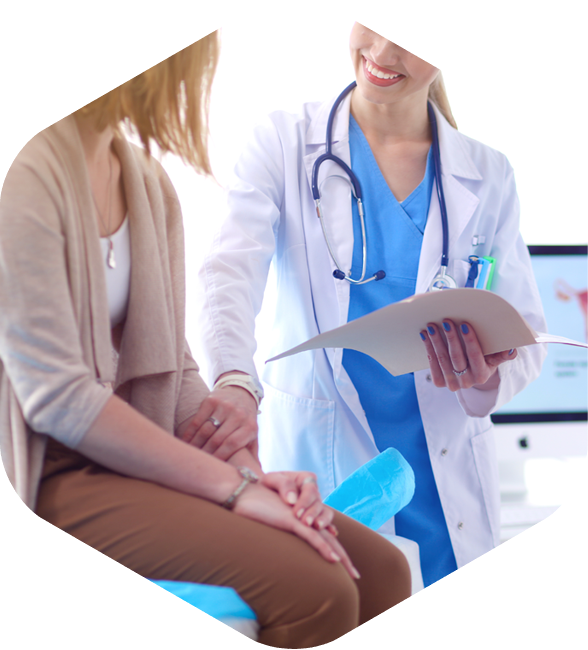 Una batalla por vez Doctora y paciente oncológico